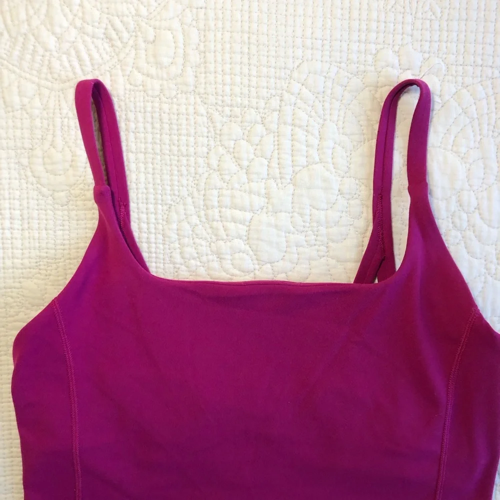 LULULEMON Women’s Magenta Purple Strappy Nulu Tank Top Sz 6 - Picture 3 of 13